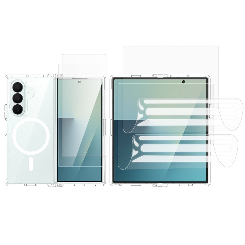 Samsung Galaxy Z Fold8 Ultra EIDERWOOD Mobilcover m. 2 x Beskyttelsesglas & 2 x Beskyttelsesfilm - Gennemsigtig