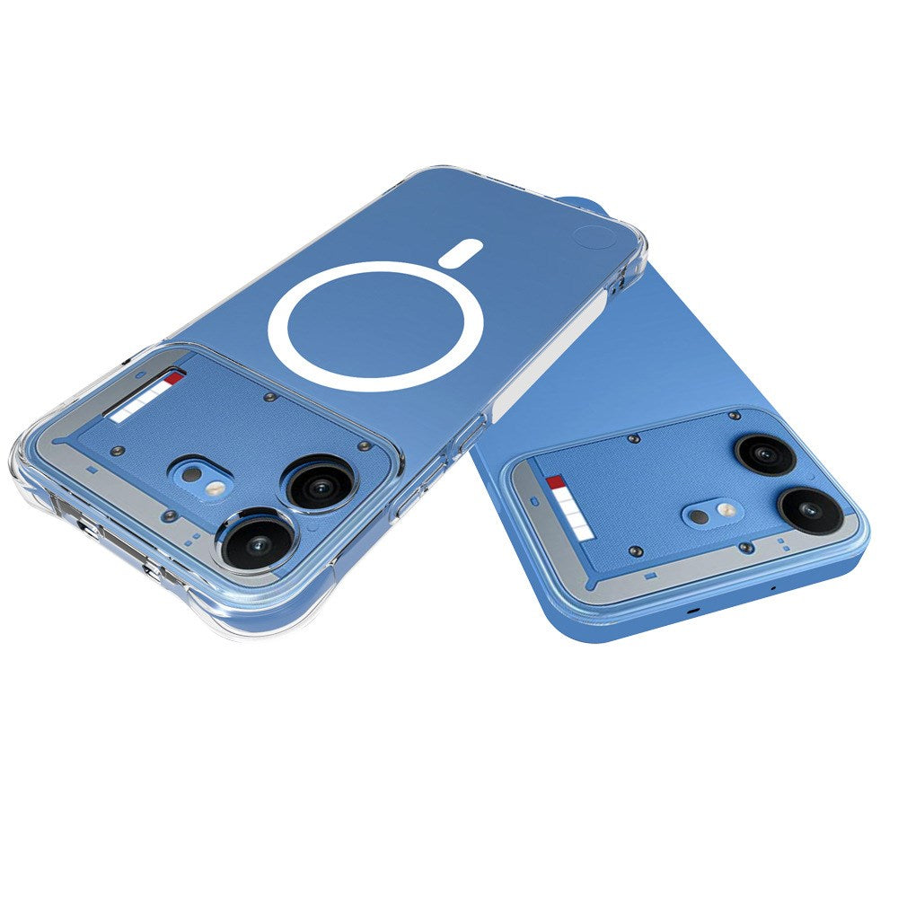 Nothing Phone (4b) WANLONFENG Fleksibel Plastik Mobilcover - MagSafe Kompatibel - Gennemsigtig