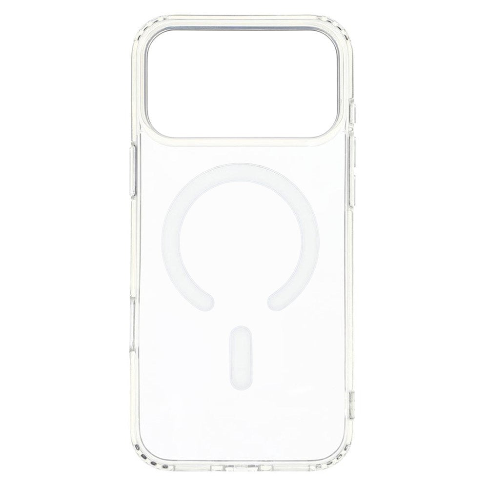 3 i 1 Beskyttelsessæt - iPhone 18 Pro Max- m. Skærmbeskyttelse | MagSafe Cover | Kameralinsebeskyttelse - Gennemsigtig / Sort Kant