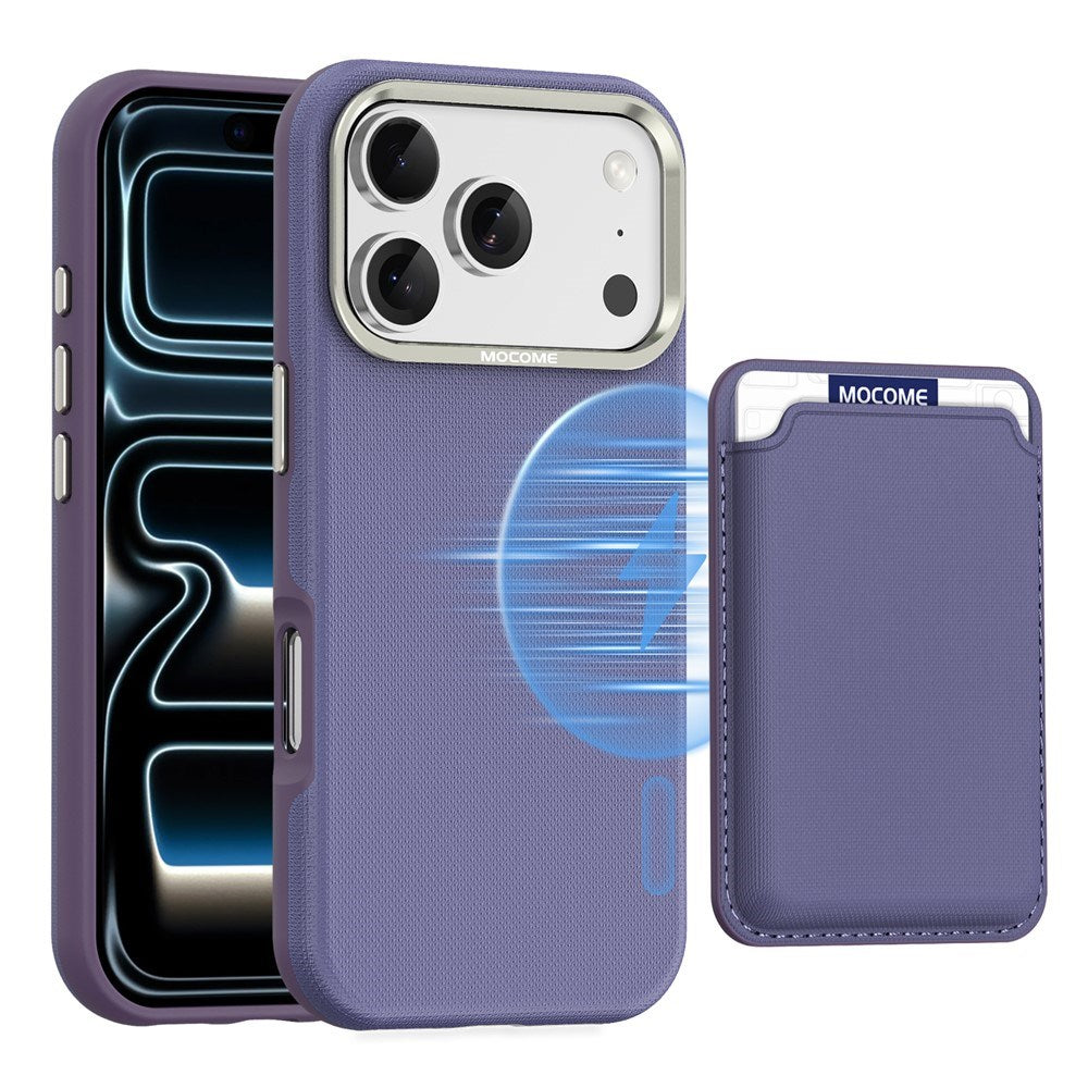 iPhone 18 Pro EIDERWOOD Kunstlæder Cover m. Aftagelig Kortholder - MagSafe Kompatibel - Lilla