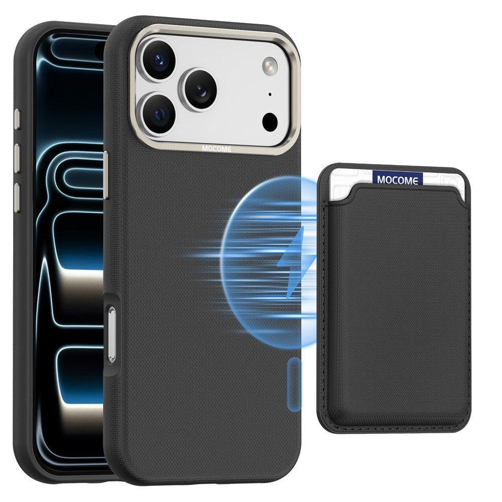 iPhone 18 Pro Max EIDERWOOD Kunstlæder Cover m. Aftagelig Kortholder - MagSafe Kompatibel - Sort