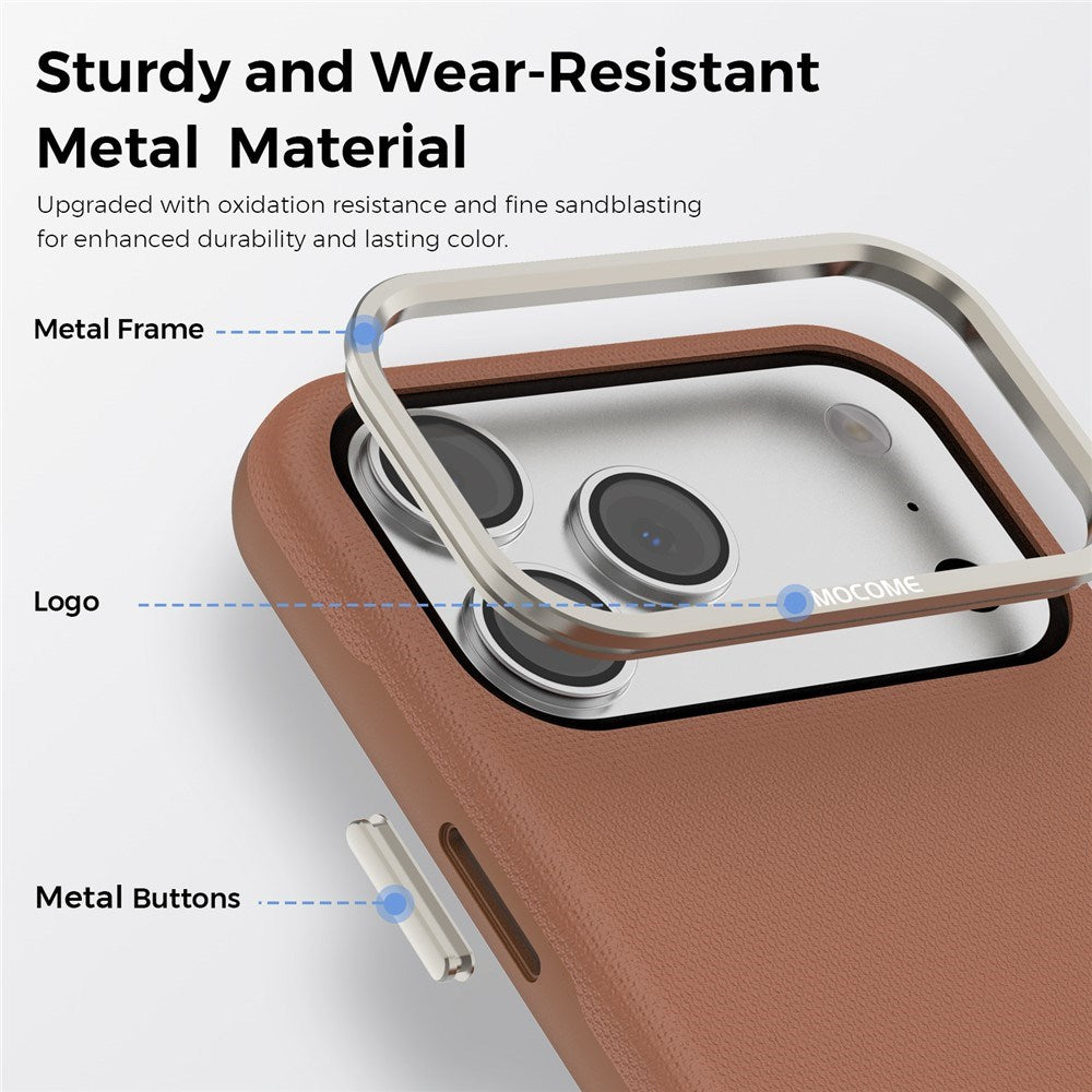 iPhone 18 Pro Max EIDERWOOD Kunstlæder Bagside Cover m. Aftagelig Kortholder - MagSafe Kompatibel - Brun