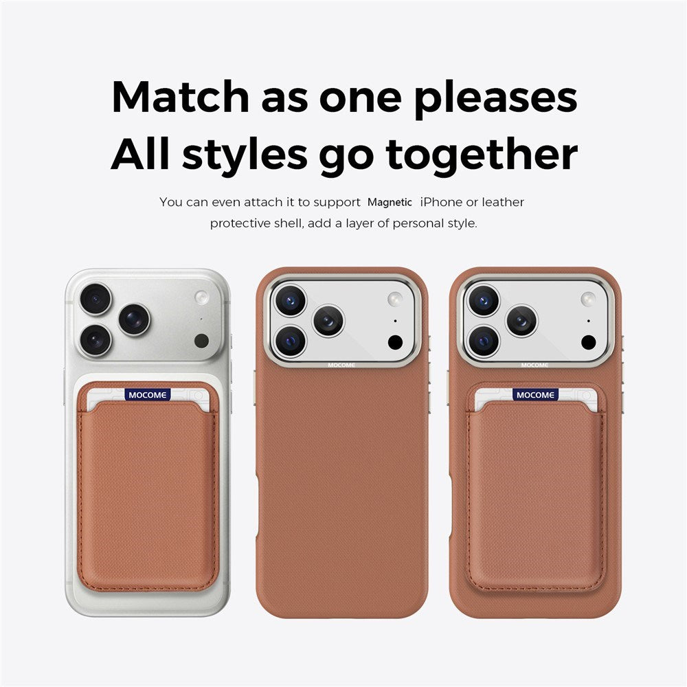 iPhone 18 Pro Max EIDERWOOD Kunstlæder Bagside Cover m. Aftagelig Kortholder - MagSafe Kompatibel - Brun