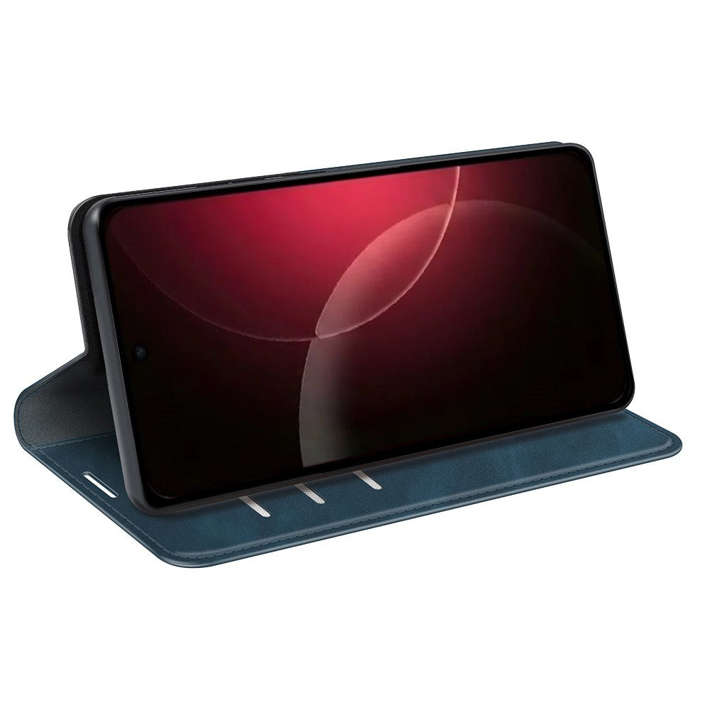 EIDERWOOD Xiaomi 18 Pro Max Kunstlæder Flip Cover med Ståfunktion og Kortholder - Blå