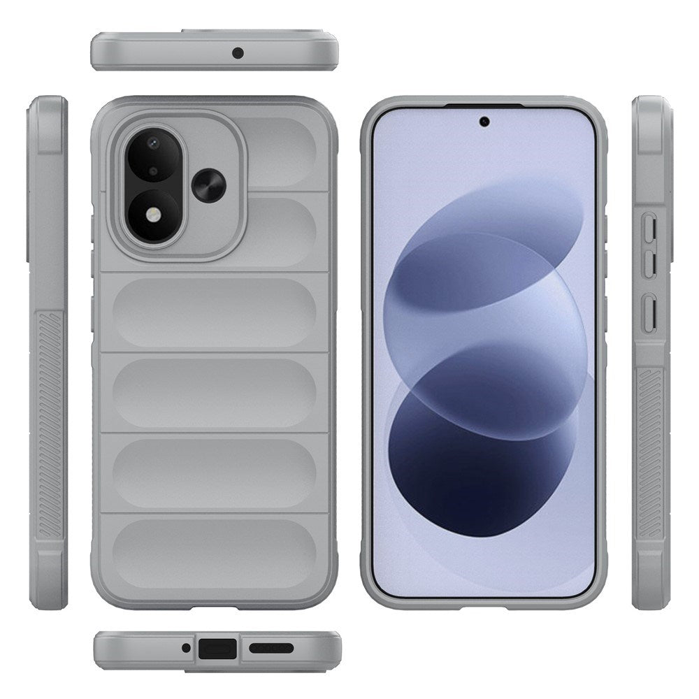 Xiaomi Redmi Note 17 (5G) EIDERWOOD Rugged Plast Bagside Cover - Lysegrå
