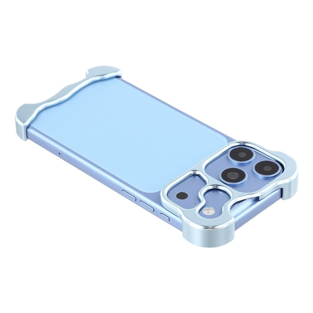 iPhone 18 Pro 2-i-1 Metal Bumper Cover - Blå