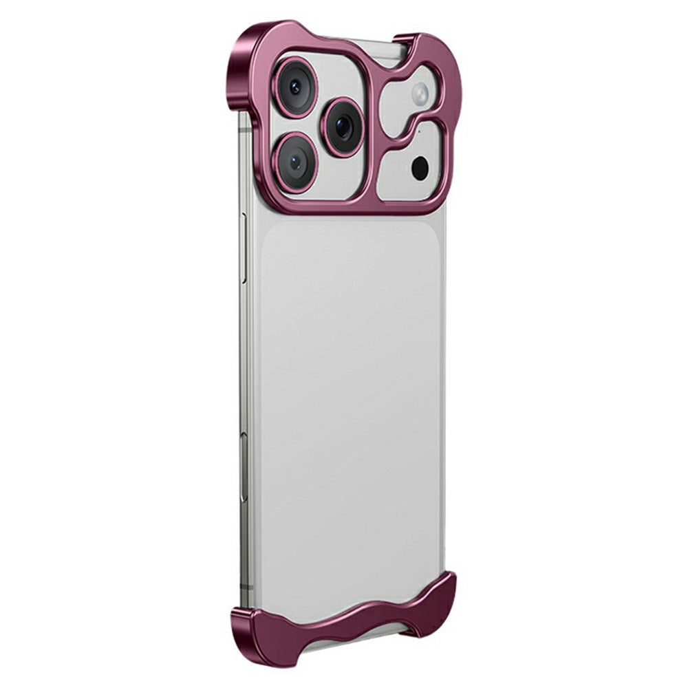 iPhone 18 Pro 2-i-1 Metal Bumper Cover - Lilla