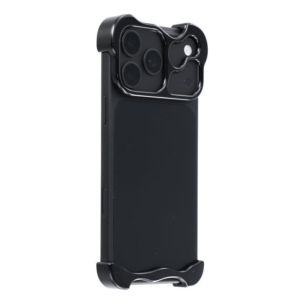 iPhone 18 Pro Max 2-i-1 Metal Bumper Cover - Sort