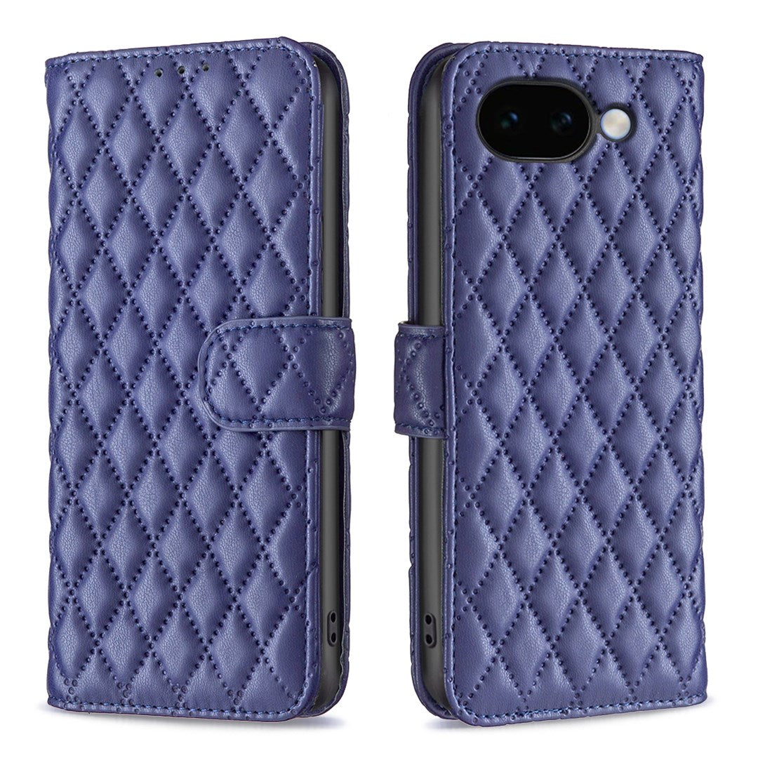 Google Pixel 11a EIDERWOOD Tekstureret Kunstlæder Flip Cover - Blå