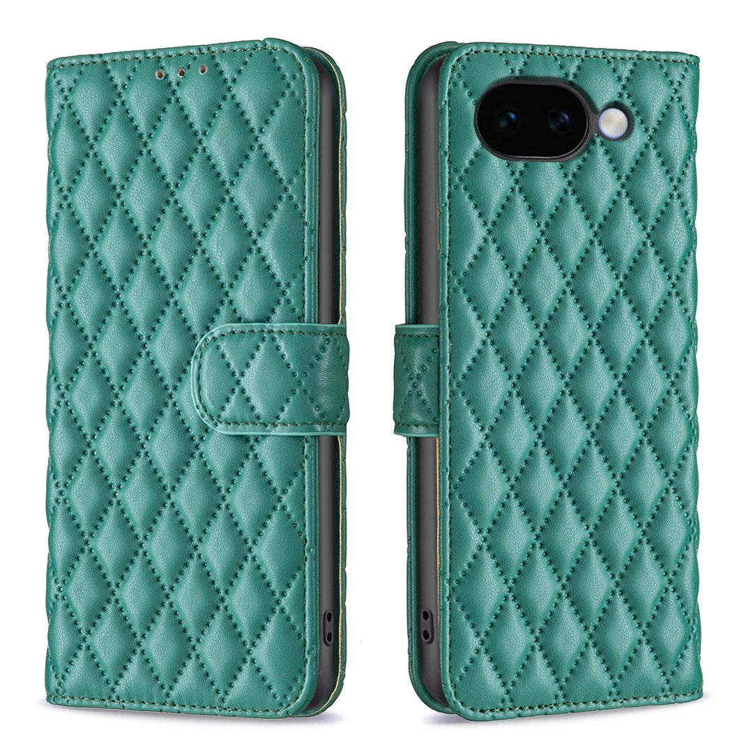 Google Pixel 11a EIDERWOOD Tekstureret Kunstlæder Flip Cover - Grøn