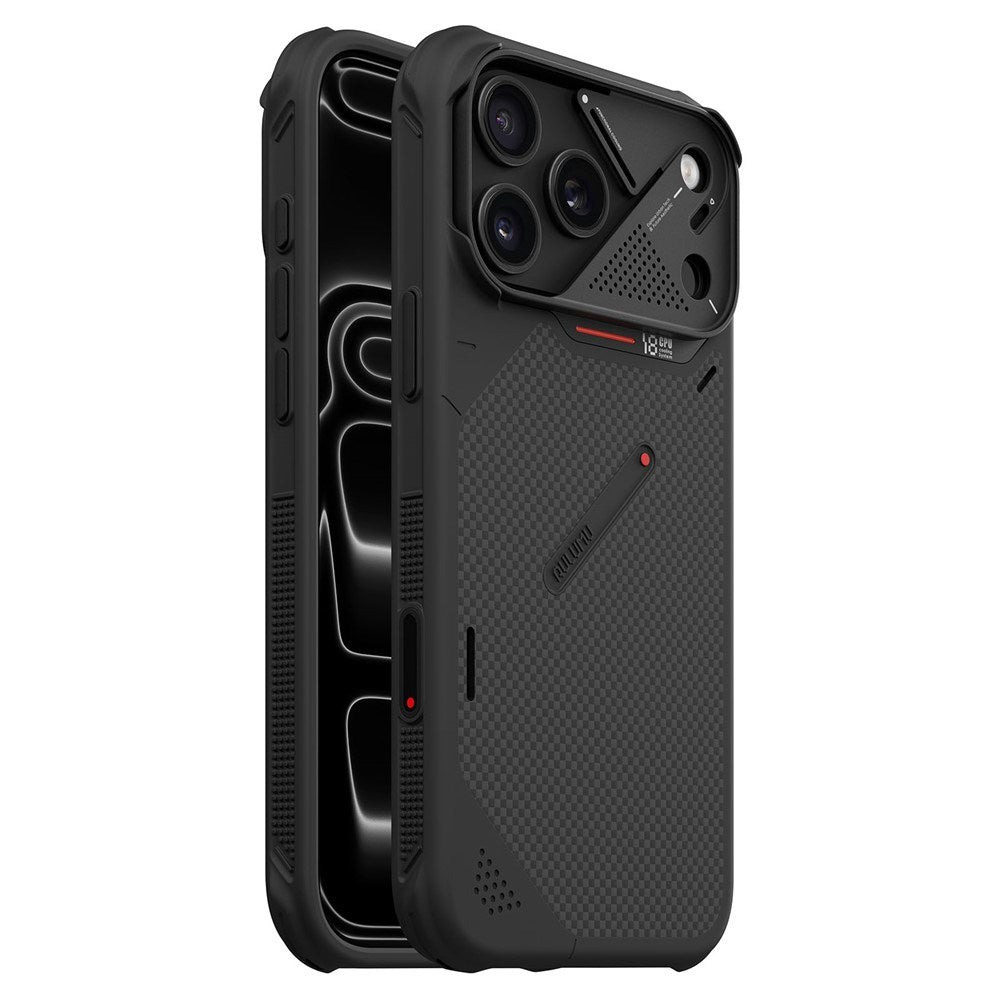 AULUMU iPhone 18 Pro Max / 17 Pro Max Aramid Fiber Cover inkl. Kamerabeskyttelse - MagSafe Kompatibel - Sort