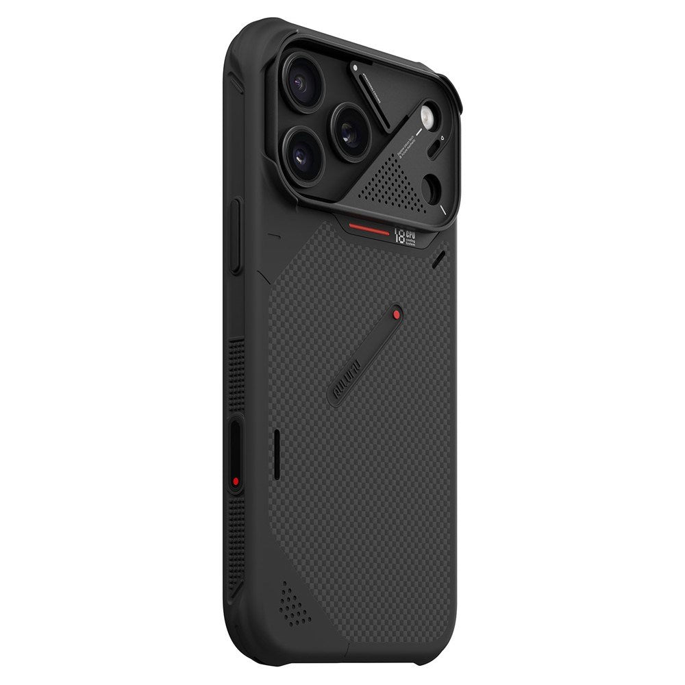 AULUMU iPhone 18 Pro Max / 17 Pro Max Aramid Fiber Cover inkl. Kamerabeskyttelse - MagSafe Kompatibel - Sort