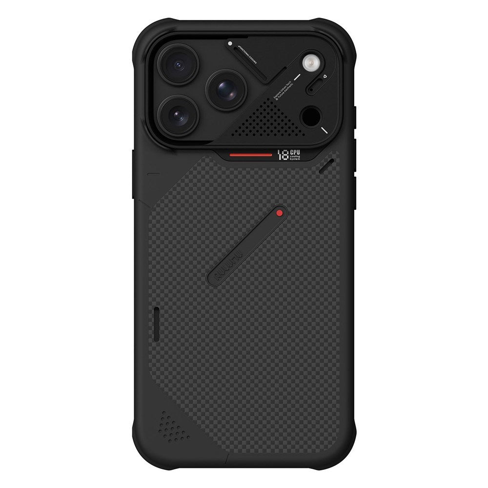 AULUMU iPhone 18 Pro Max / 17 Pro Max Aramid Fiber Cover inkl. Kamerabeskyttelse - MagSafe Kompatibel - Sort