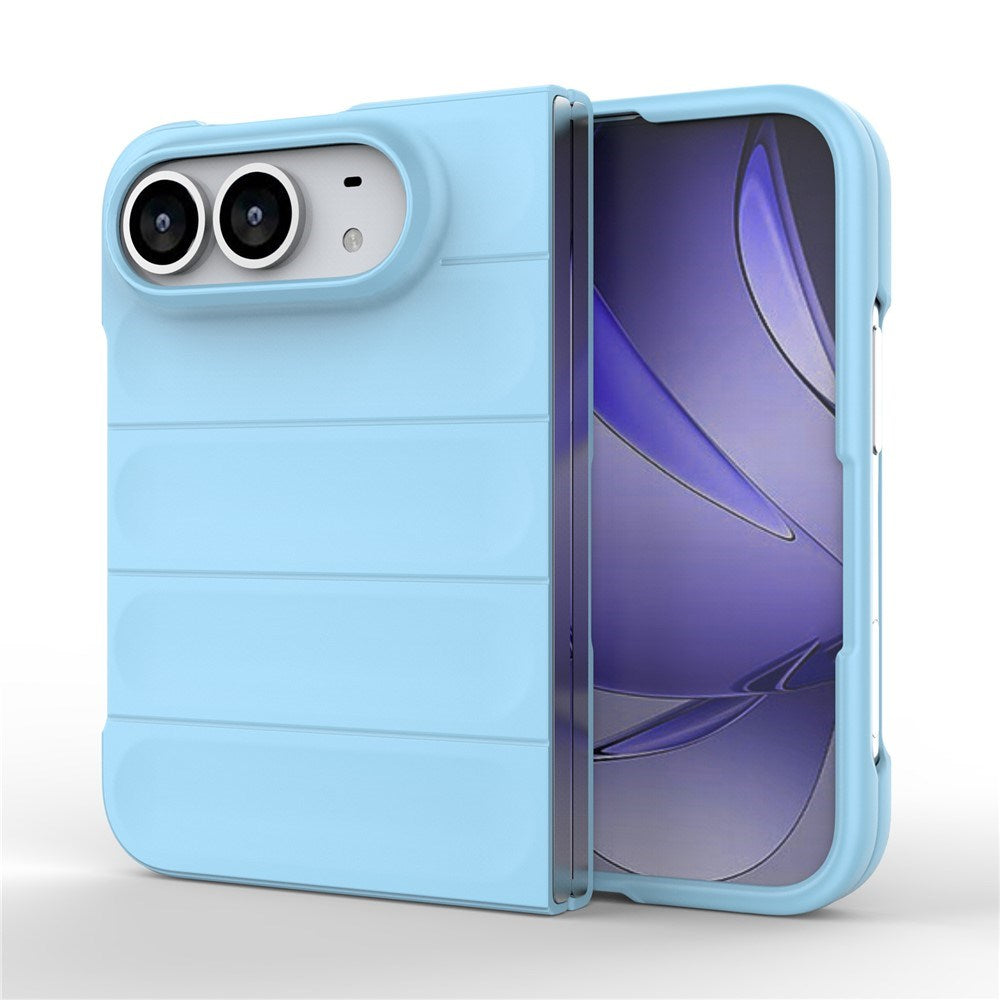 EIDERWOOD iPhone Fold Rugged Plast Mobil Cover - Lyseblå