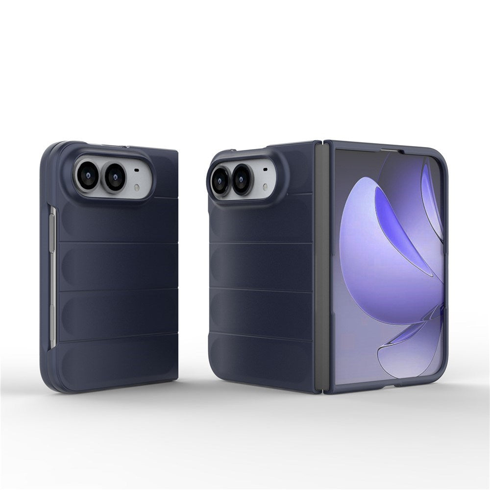 EIDERWOOD iPhone Fold Rugged Plast Mobil Cover - Mørkeblå
