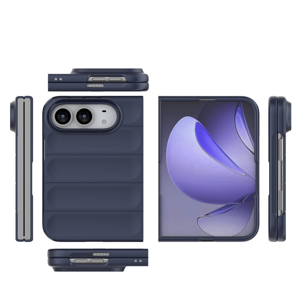 EIDERWOOD iPhone Fold Rugged Plast Mobil Cover - Mørkeblå