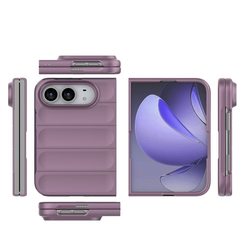 EIDERWOOD iPhone Fold Rugged Plast Mobil Cover - Lilla