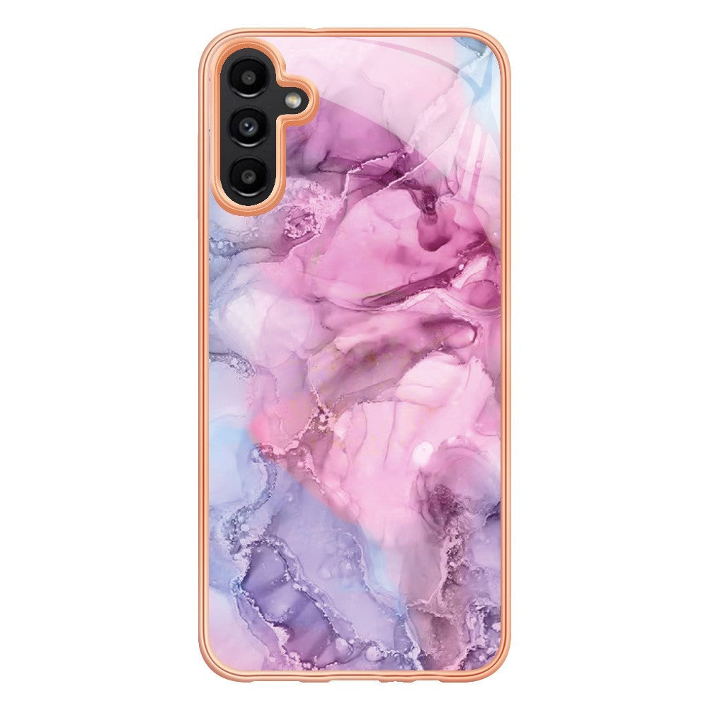 Samsung Galaxy A34 (5G) Plastik Cover - Lyserød Marmor