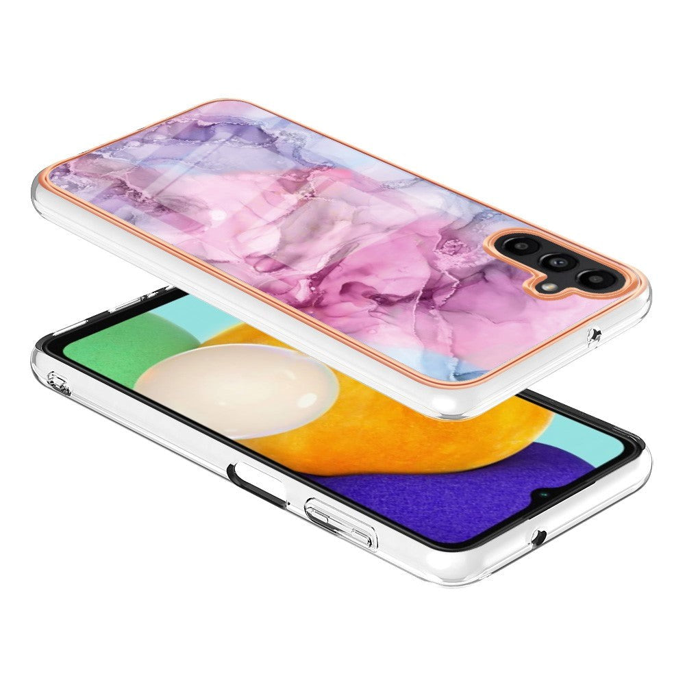 Samsung Galaxy A34 (5G) Plastik Cover - Lyserød Marmor