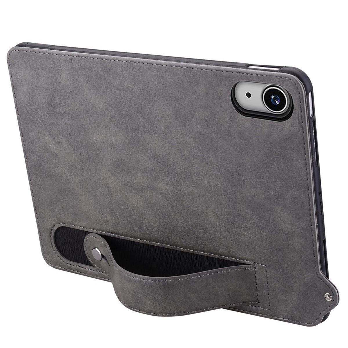 iPad Mini (2026) 8. Gen. EIDERWOOD Kunstlæder Bagside Cover m. Strop - Grå