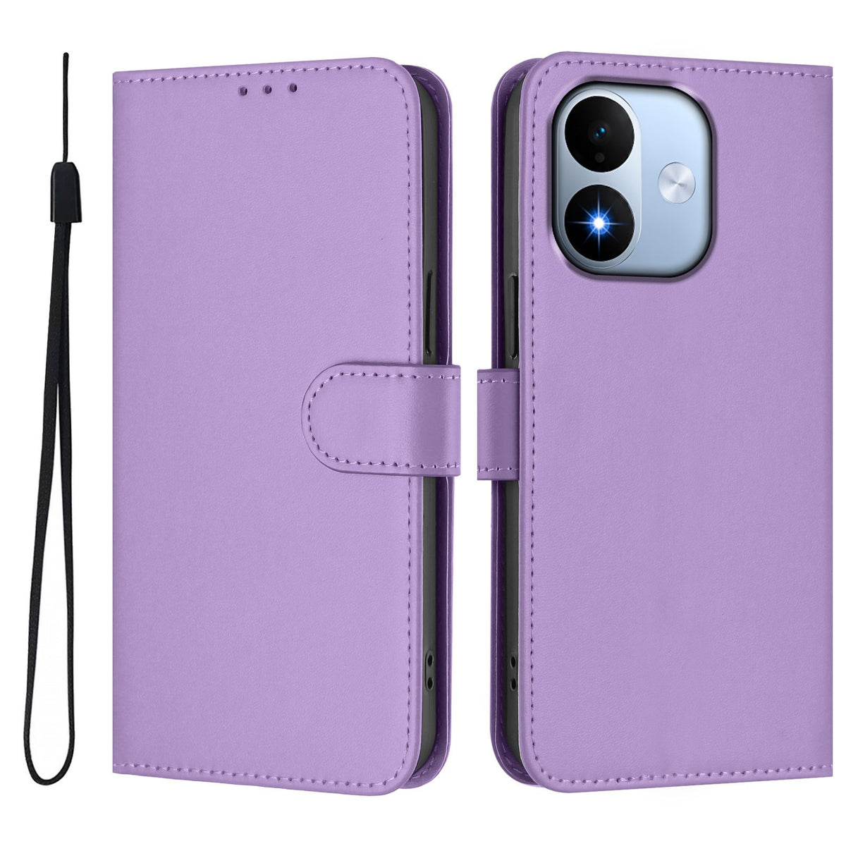 Xiaomi Redmi Note 17 (5G) EIDERWOOD Kunstlæder Flip Cover m. Strop & Kortholder - Lilla