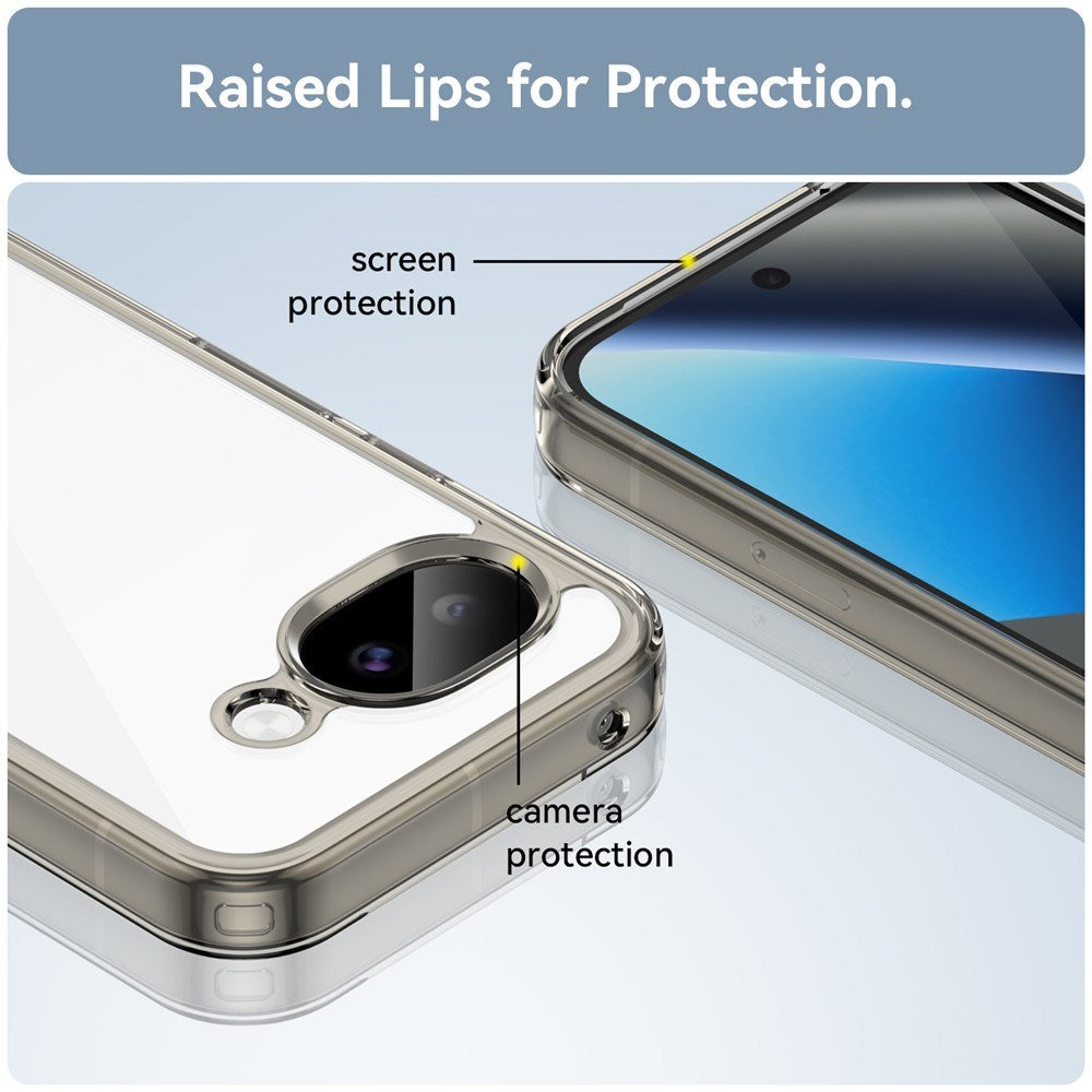 Google Pixel 11a EIDERWOOD Hybrid Plast Bagside Cover - Gennemsigtig / Grå