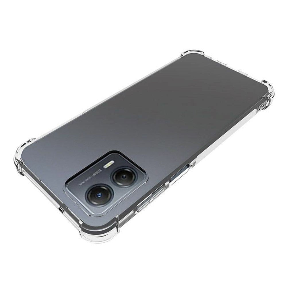 Motorola Moto G53 Shockproof Fleksibelt Plastik Bagside Cover - Gennemsigtig