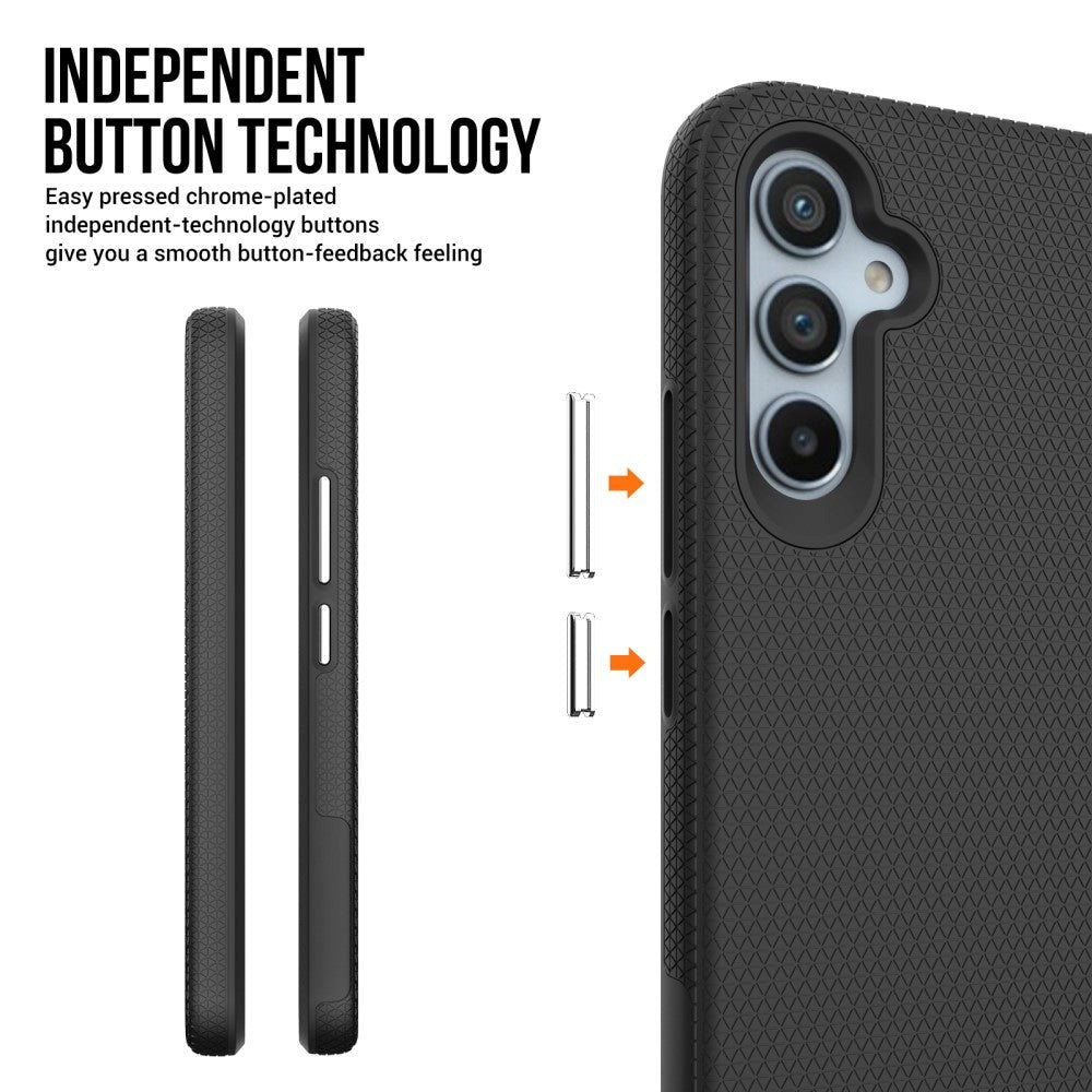 Samsung Galaxy A34 (5G) Håndværker Hybrid Bagside Cover - Sort