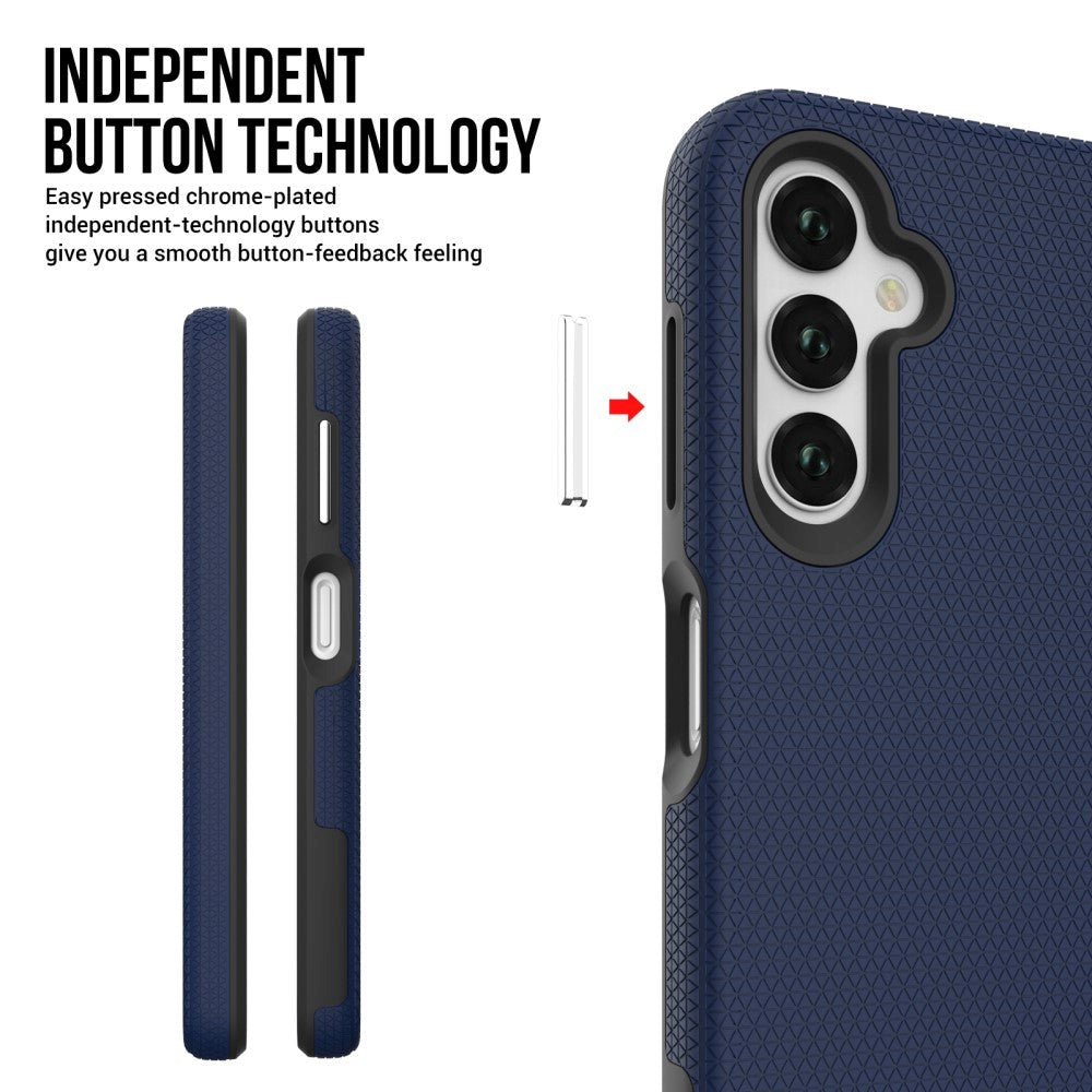 Samsung Galaxy A14 (5G) Håndværker Hybrid Bagside Cover - Blå