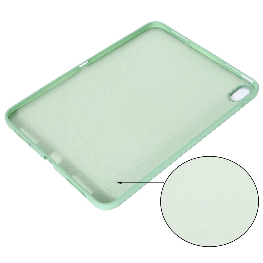iPad 11" (2025) / iPad 10.9" (2024/2022) Liquid Silikone Shockproof Bagside Cover - Grøn