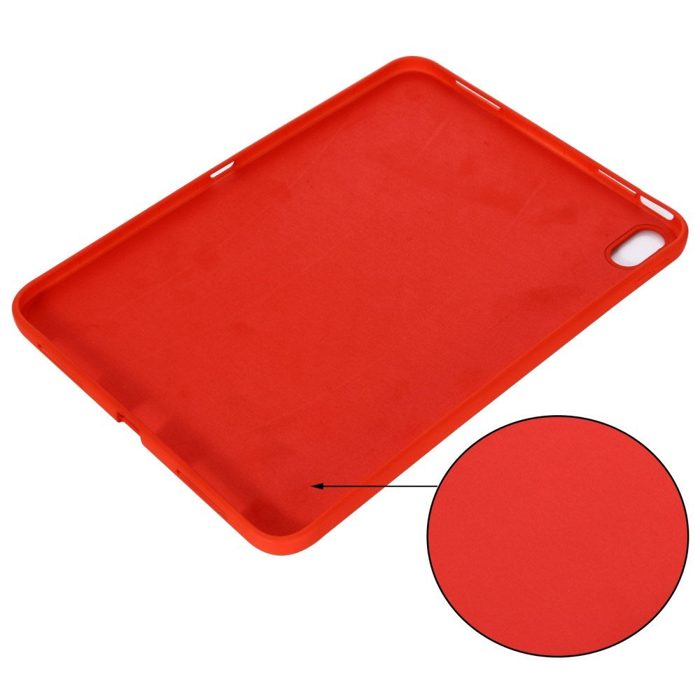 iPad 11" (2025) / iPad 10.9" (2024/2022) Liquid Silikone Shockproof Bagside Cover - Rød
