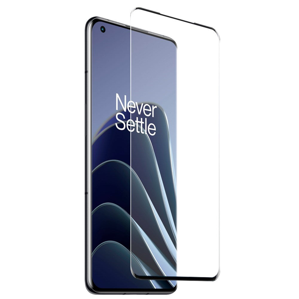 OnePlus 10 Pro NORTHJO 2-i-1 Sæt - Fleksibelt Plast Mobil Cover & Skærmbeskyttelsesglas - Gennemsigtig