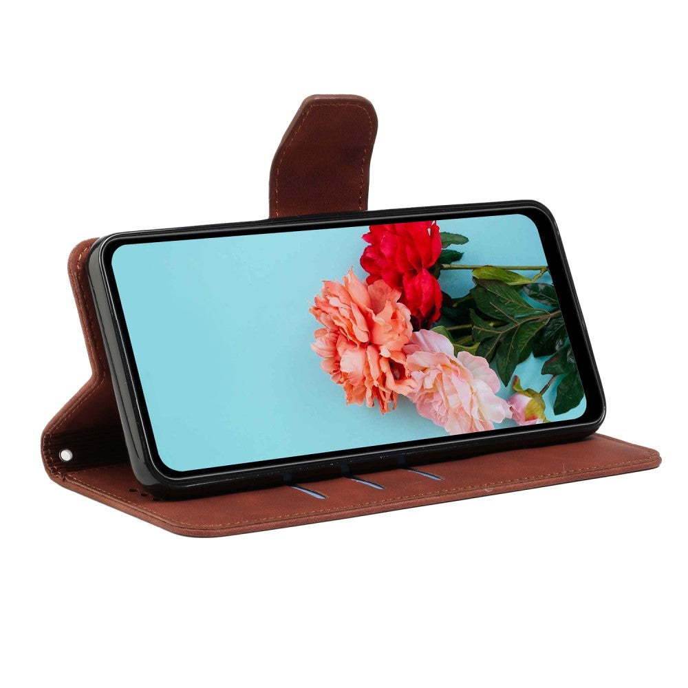 Xiaomi Redmi Note 12 Pro (5G) / Poco X5 Pro (5G) Læder Flip Cover m. Pung og Strop - Brun