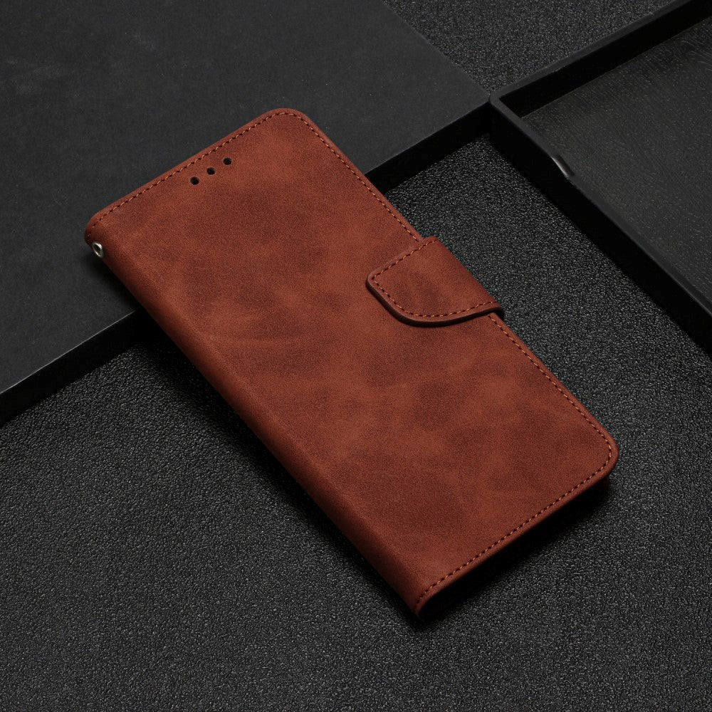 Xiaomi Redmi Note 12 Pro (5G) / Poco X5 Pro (5G) Læder Flip Cover m. Pung og Strop - Brun