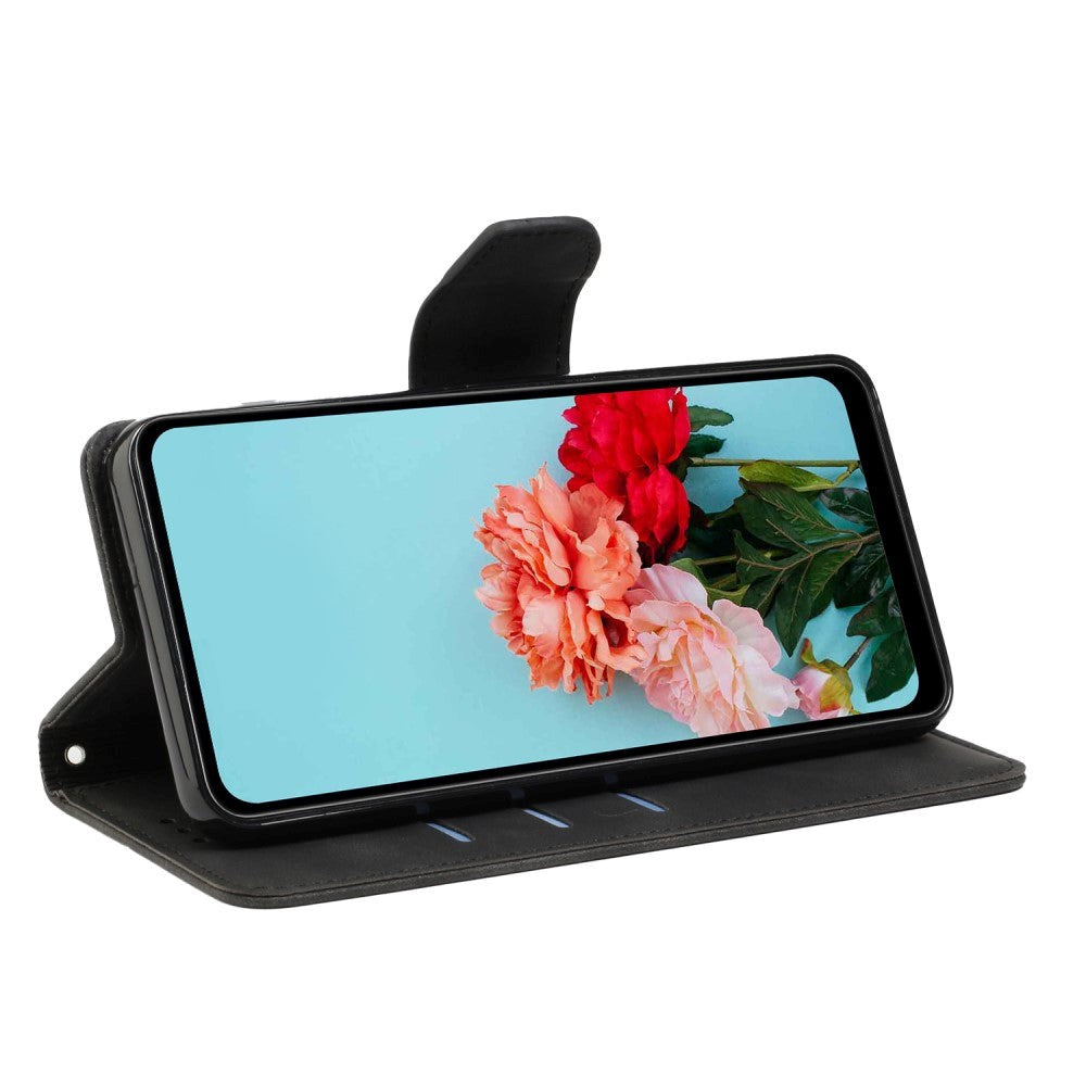 Xiaomi Redmi Note 12 Pro (5G) / Poco X5 Pro (5G) Læder Flip Cover m. Pung og Strop - Sort