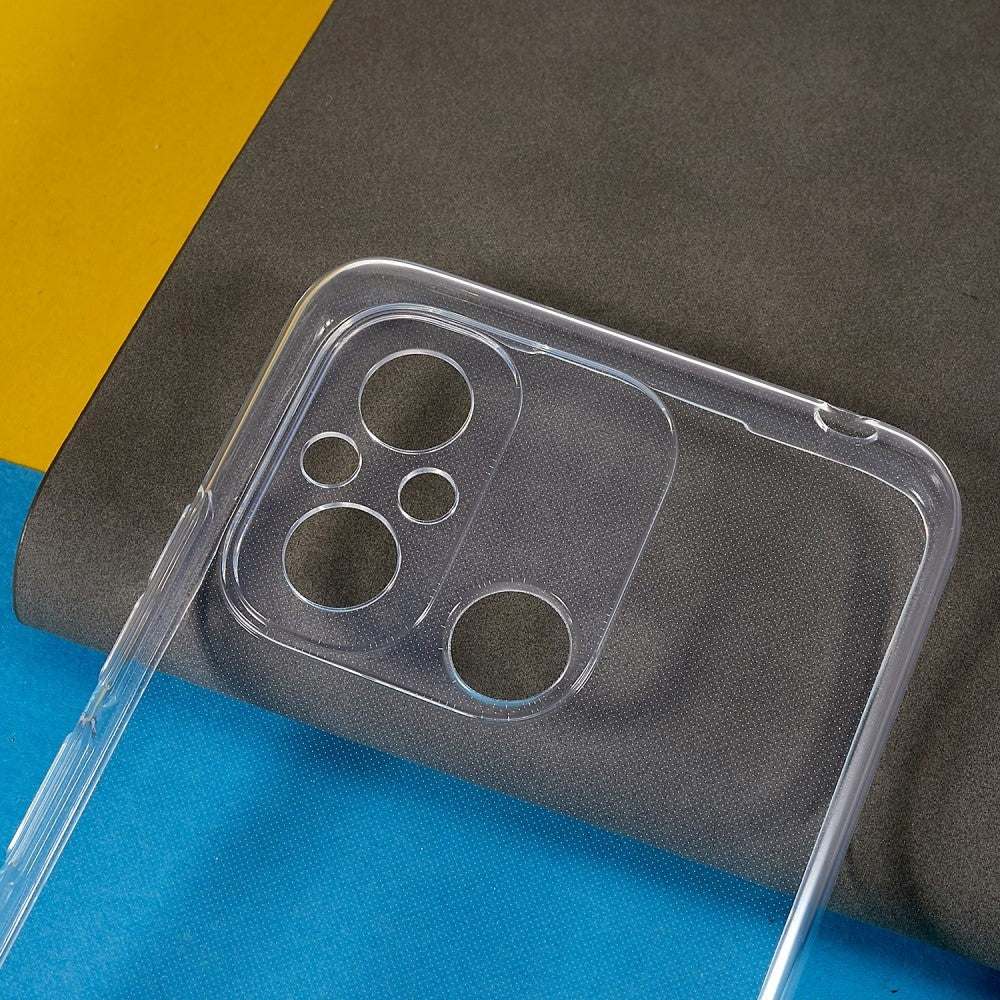 Xiaomi Redmi 12C Fleksibelt Plastik Bagside Cover - Gennemsigtig