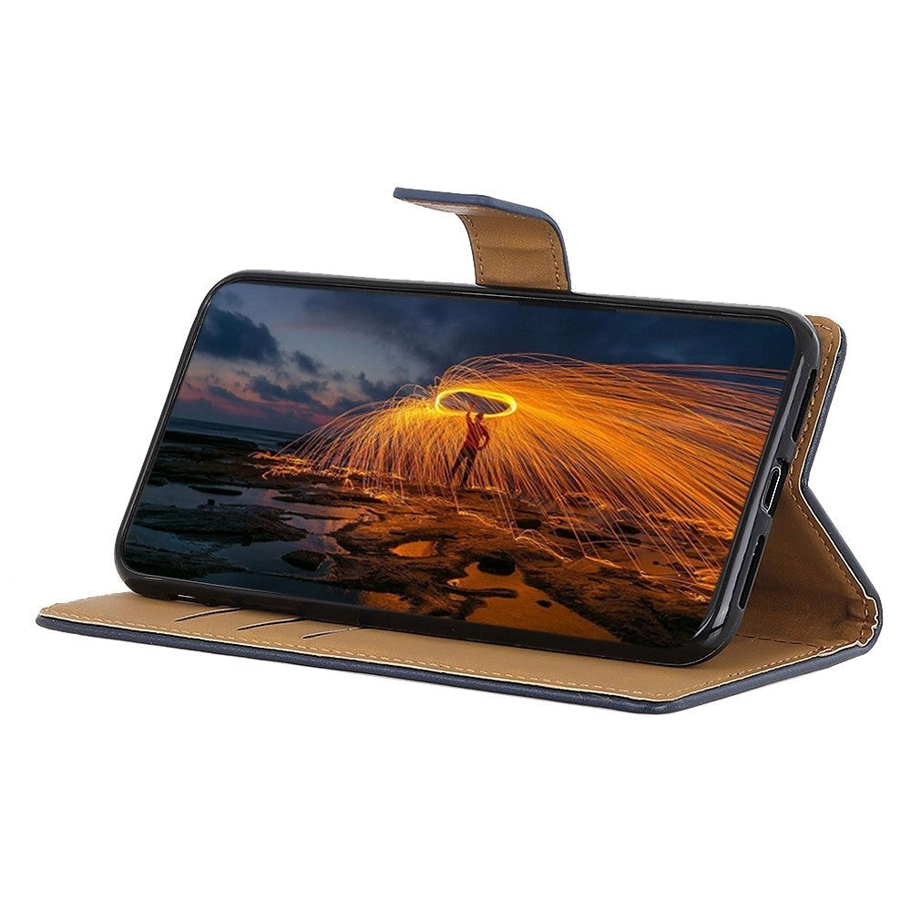 Xiaomi 13 Lite Blødt Læder Flip Cover m. Pung - Blå