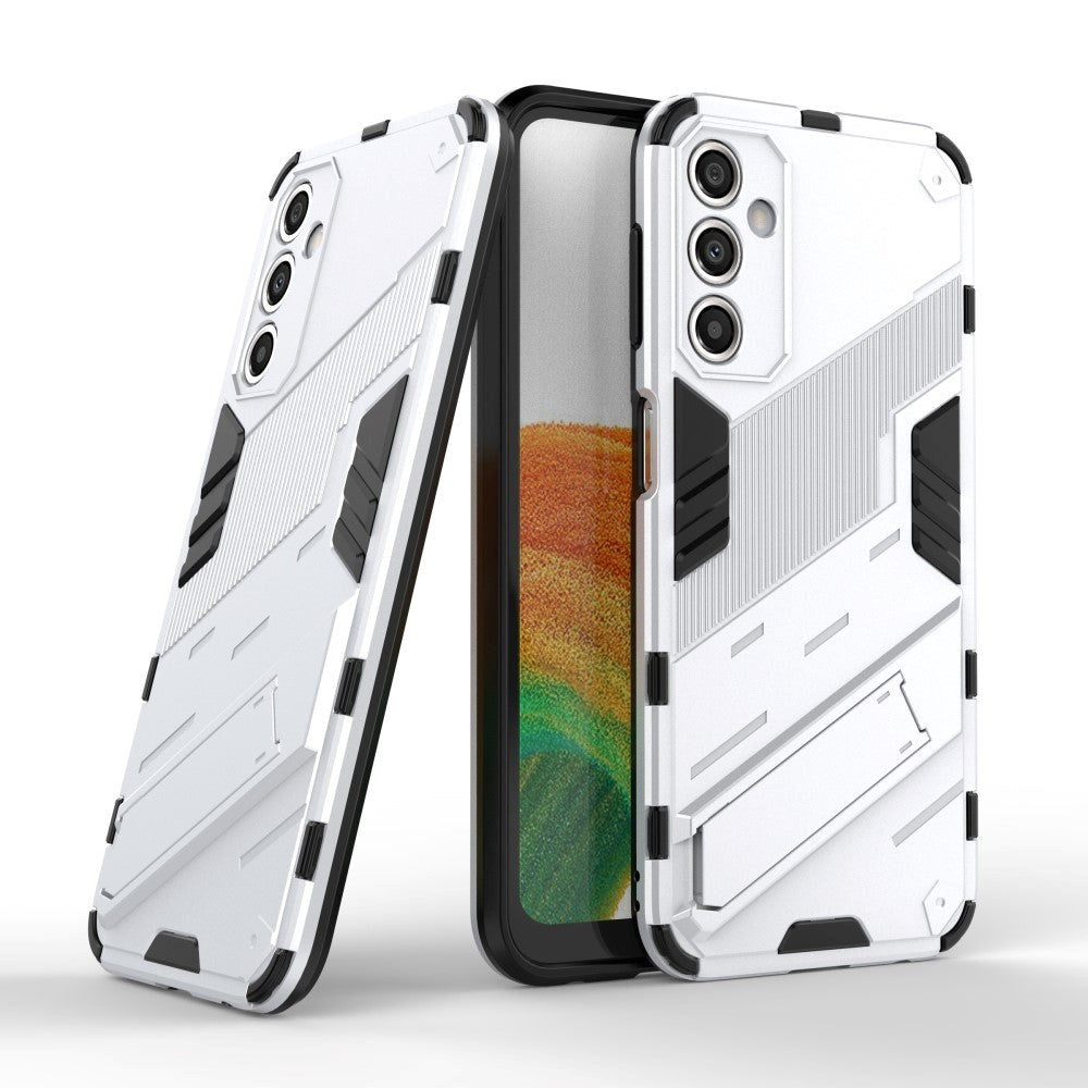 Samsung Galaxy A24 Hybrid Håndværker Bagside Cover m. Kickstand - Hvid