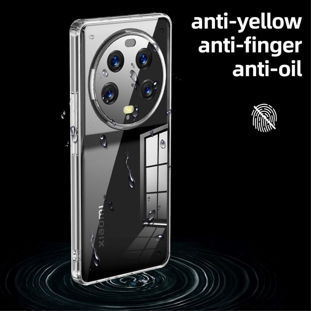 Xiaomi 13 Ultra Hybrid Plastik Bagside Cover - Gennemsigtig