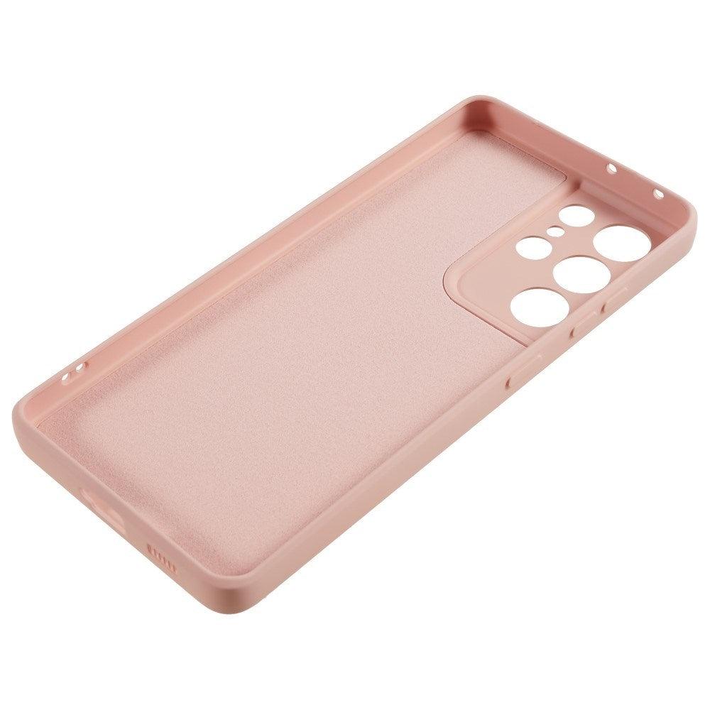 Samsung Galaxy S21 Ultra - EIDERWOOD Foret Fleksibelt Plast Cover - Lyserød