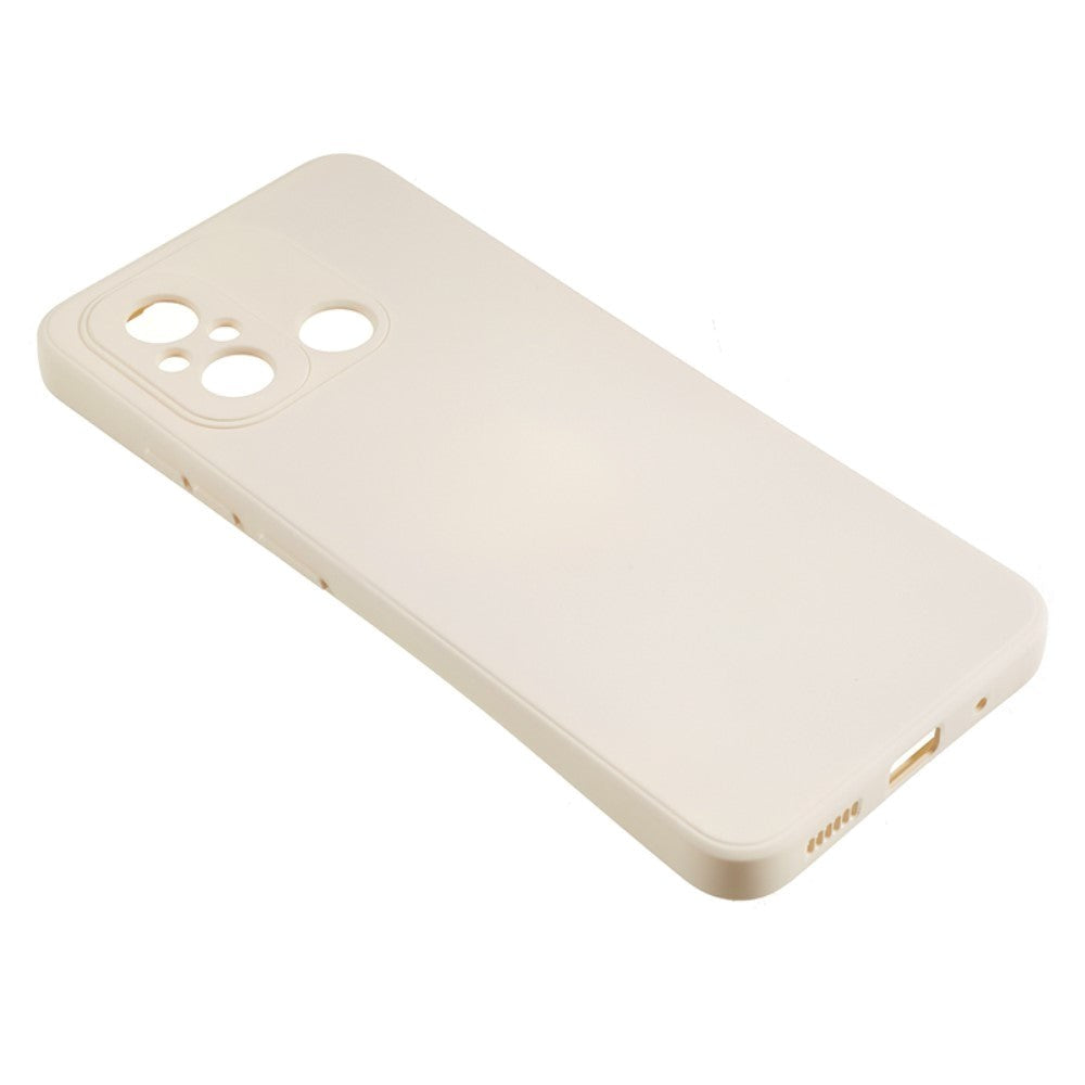 Xiaomi Redmi 12C Fleksibelt Plastik Bagside Cover - Hvid