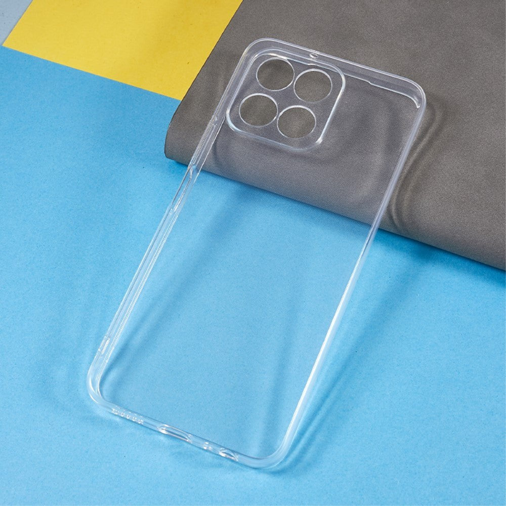 Honor 70 Lite Fleksibelt Plastik Bagside Cover - Gennemsigtig