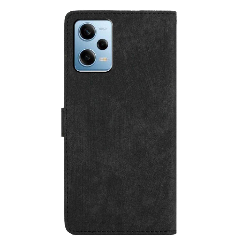 Xiaomi Redmi Note 11 Pro Læder Flip Cover m. Pung og Strop - Sort