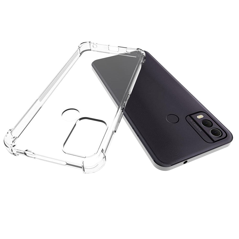 Nokia C22 Shock-Proof Fleksibelt Plastik Bagside Cover - Gennemsigtig