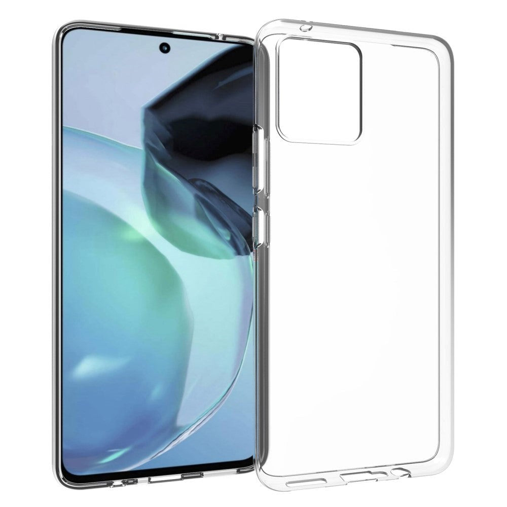 Motorola Moto G72 Fleksibel Bagside Cover - Gennemsigtig