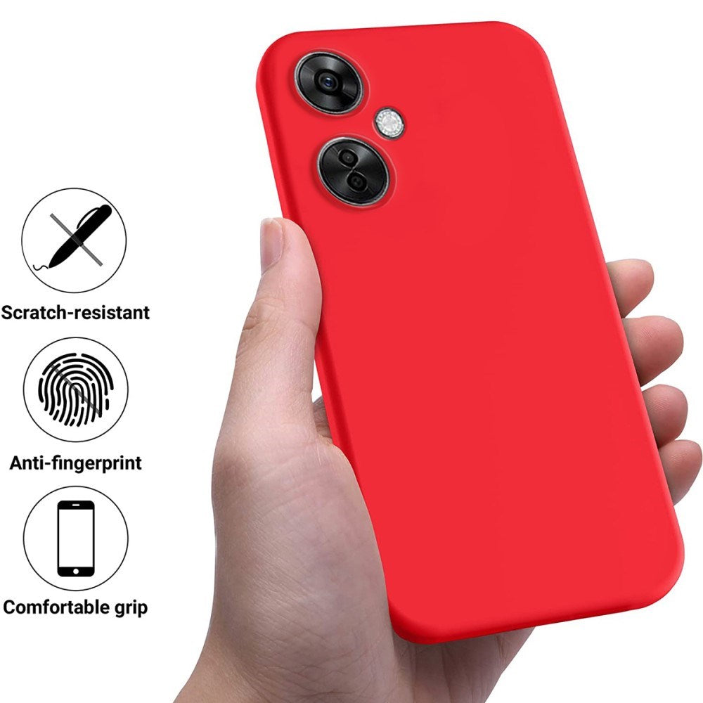 EIDERWOOD OnePlus Nord CE 3 Lite (5G) Foret Silikone Bagside Cover m. Strop - Rød