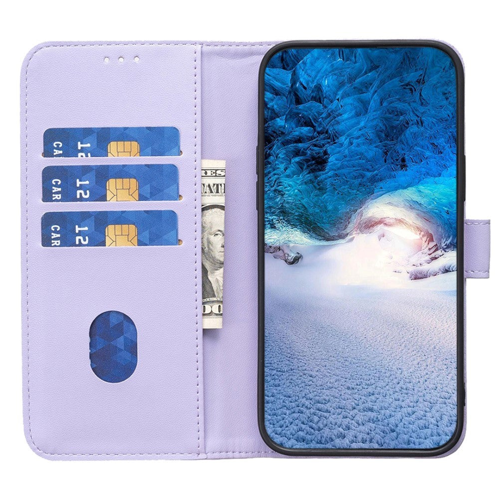 Nokia C22 Læder Flip Cover m. Pung og Ståfunktion - Lilla