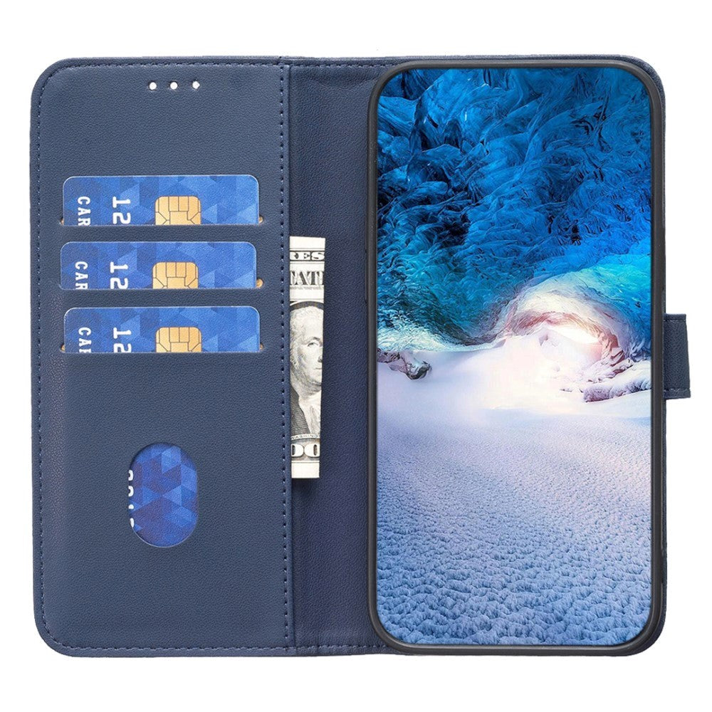 Nokia C22 Læder Flip Cover m. Pung og Ståfunktion - Blå