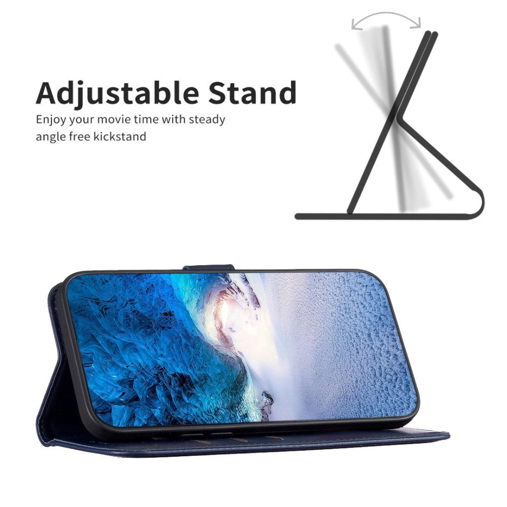 Nokia C22 Læder Flip Cover m. Pung og Ståfunktion - Blå