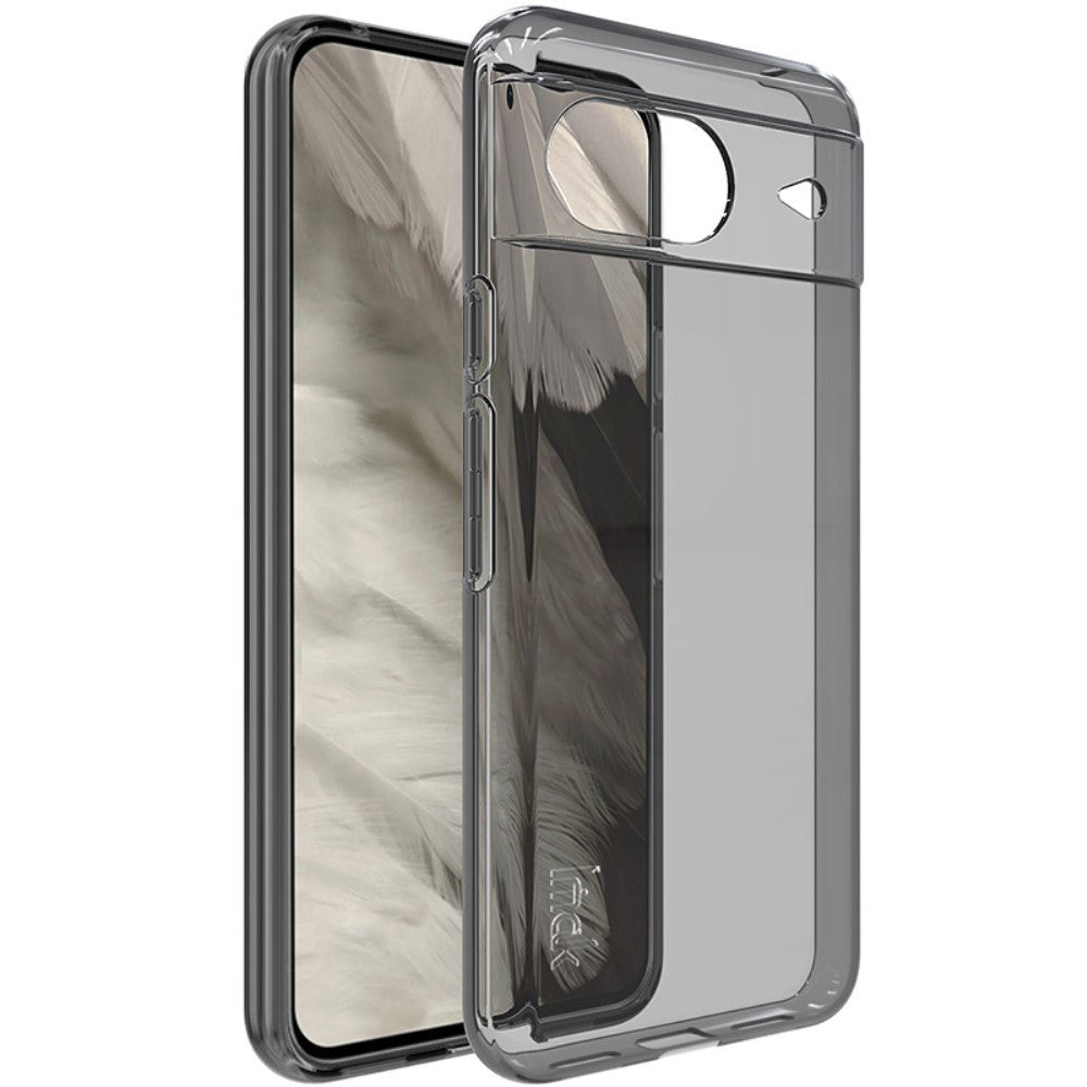 Google Pixel 8 IMAK UX-5 Series Fleksibelt Plastik Bagside Cover - Mørk Gennemsigtig